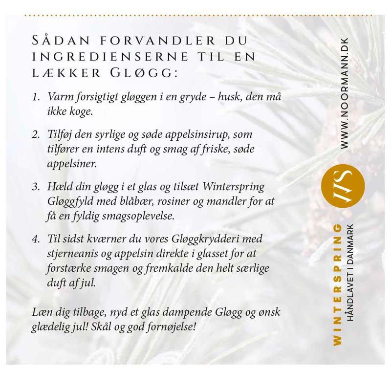 Winterspring - Gavekasse med gløgg, rød jul