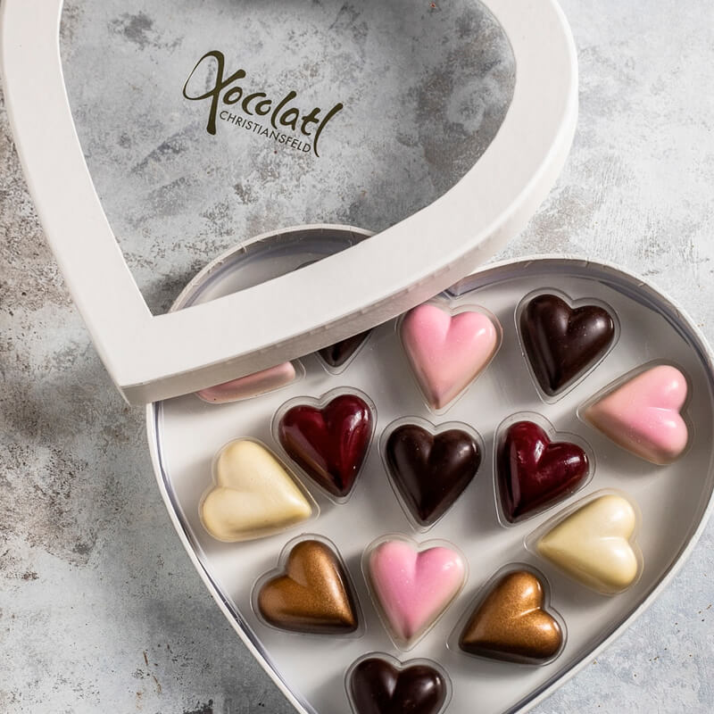 Xocolatl chokolade hjerteæske 