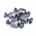 Enkeltindpakkede Xocolatl chokolader i mørkegrå flowpack grey hvid chokolade lakrids
