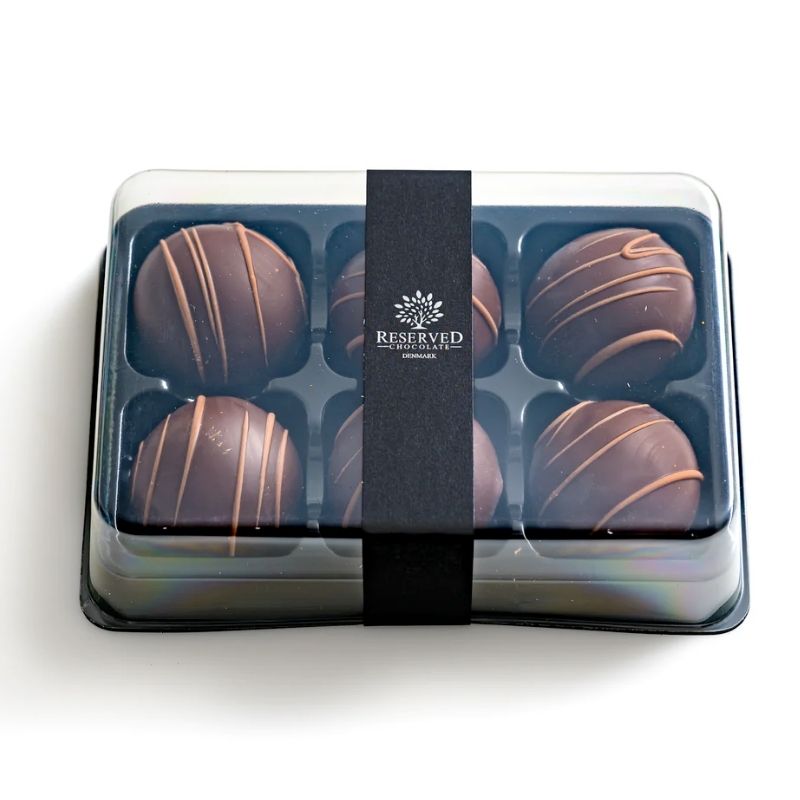 Gourmet romkugle trøffel reserved chocolate saltkaramel salt karamel