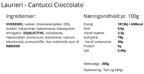 Laurieri - Cantucci med chokolade.