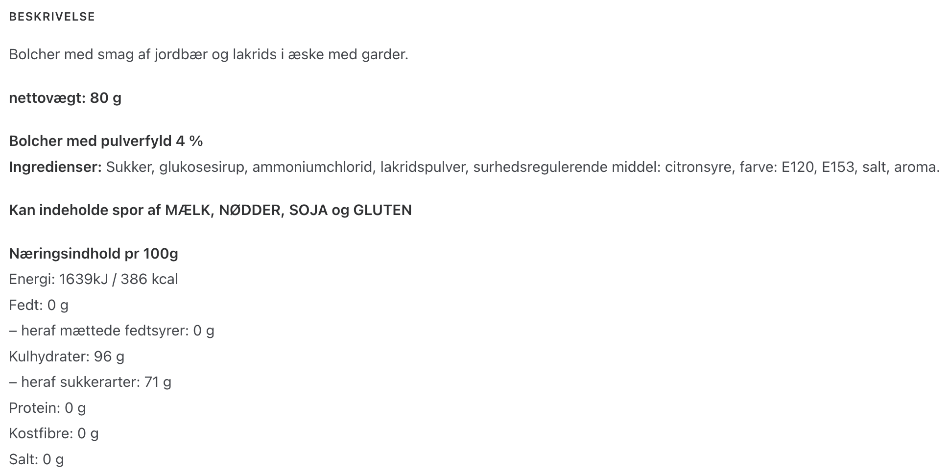 Spice by Spice - Tillykke, Jordbær & lakrids bolcher