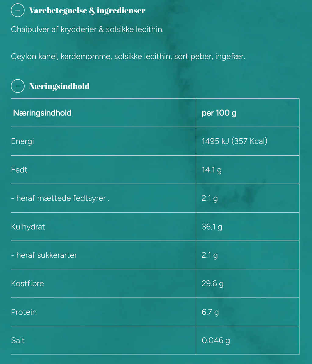 Green Goddess - Chai Blend