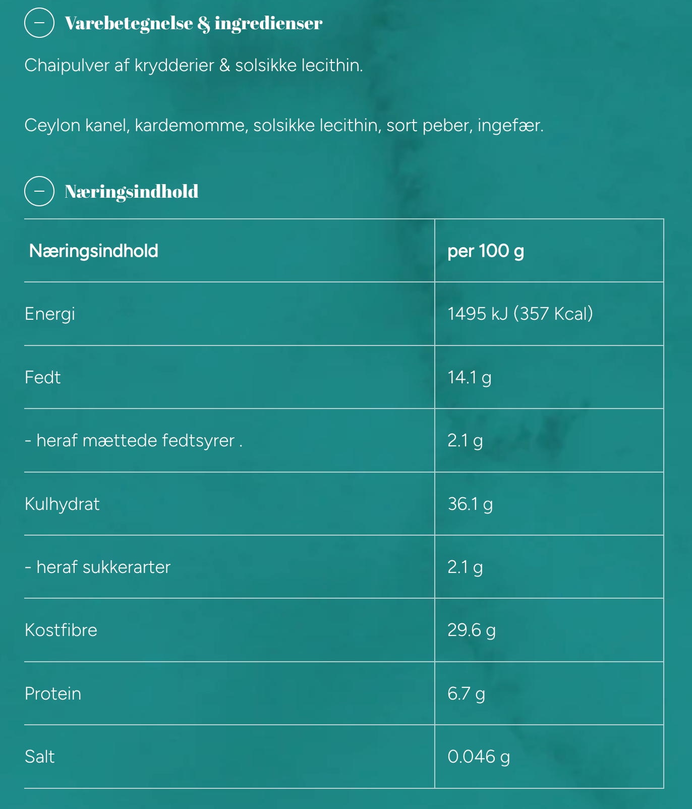 Green Goddess - Chai Blend