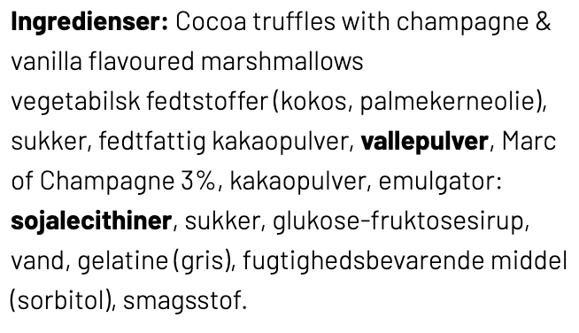 Nicolas Vahé - Because you are the sweetest! gaveæske, kakaotrøfler & skumfiduser