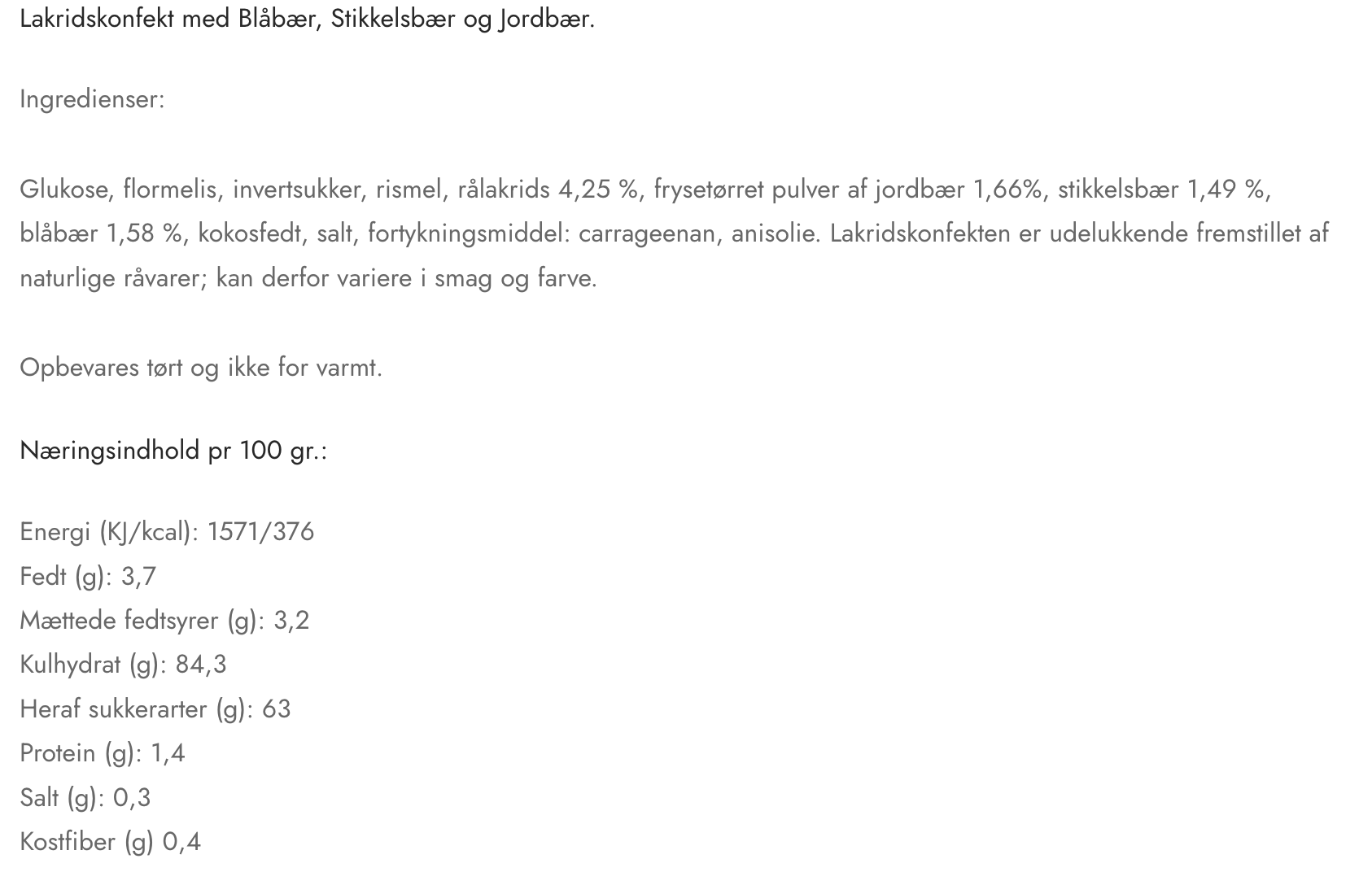 Hattesens Konfektfabrik - Bær - Rød Æske