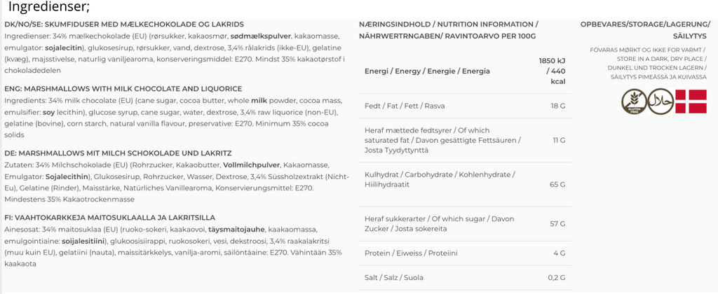 The Mallows - Lakrids & Mælke Chokolade Skumfidus
