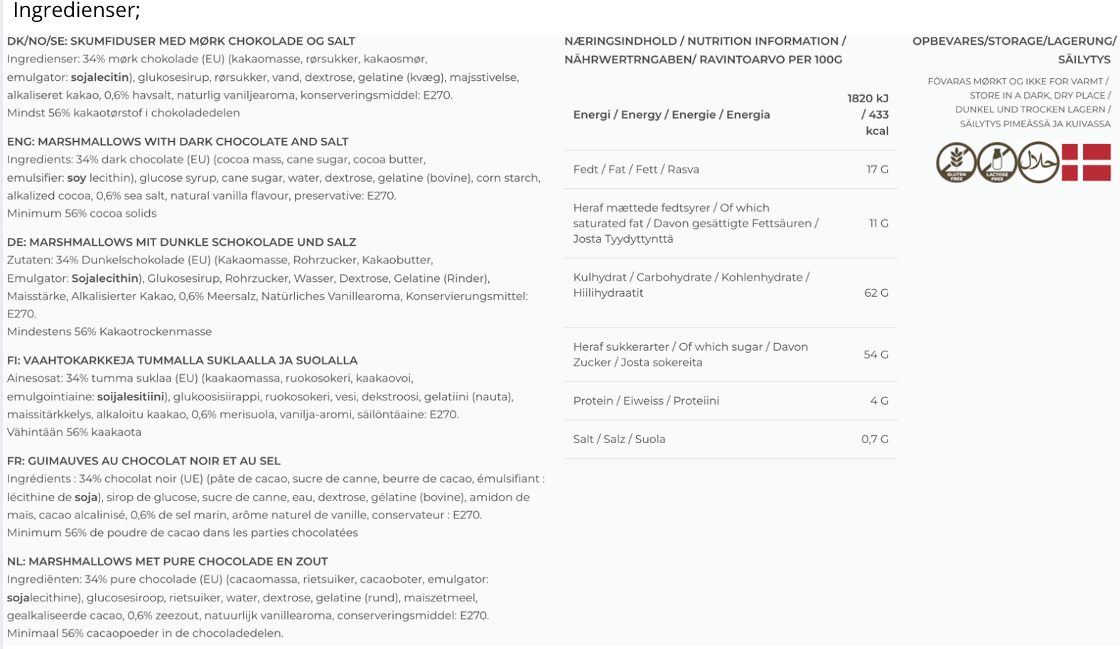The Mallows - Salt & Mørk Chokolade Skumfidus