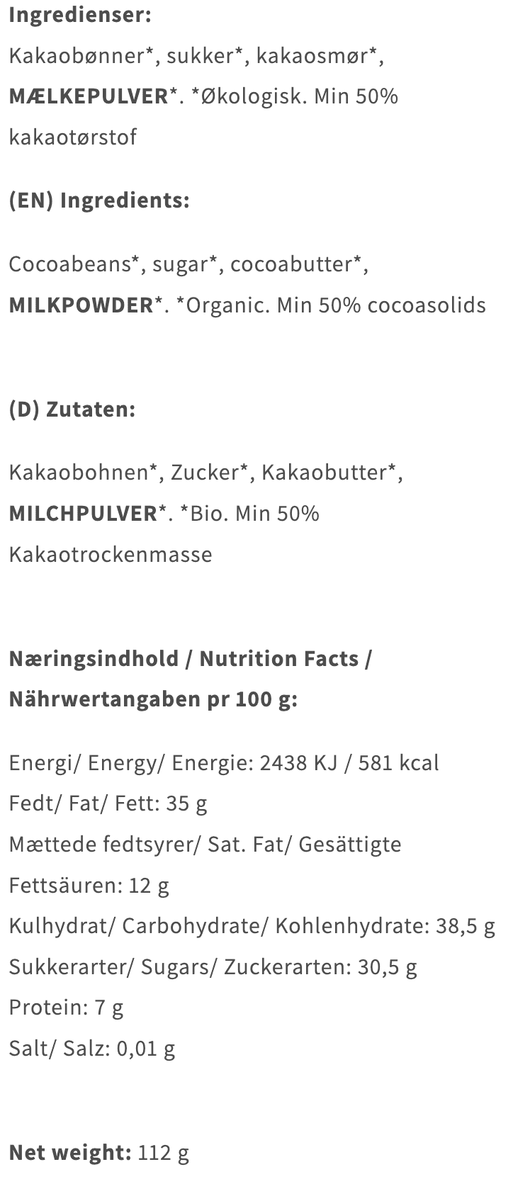 Friis Holm - Pålægschokolade mix.