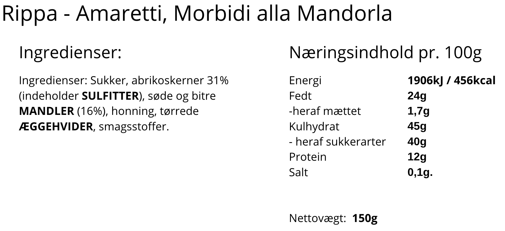 Rippa - Amaretti, Morbidi alla Mandorla