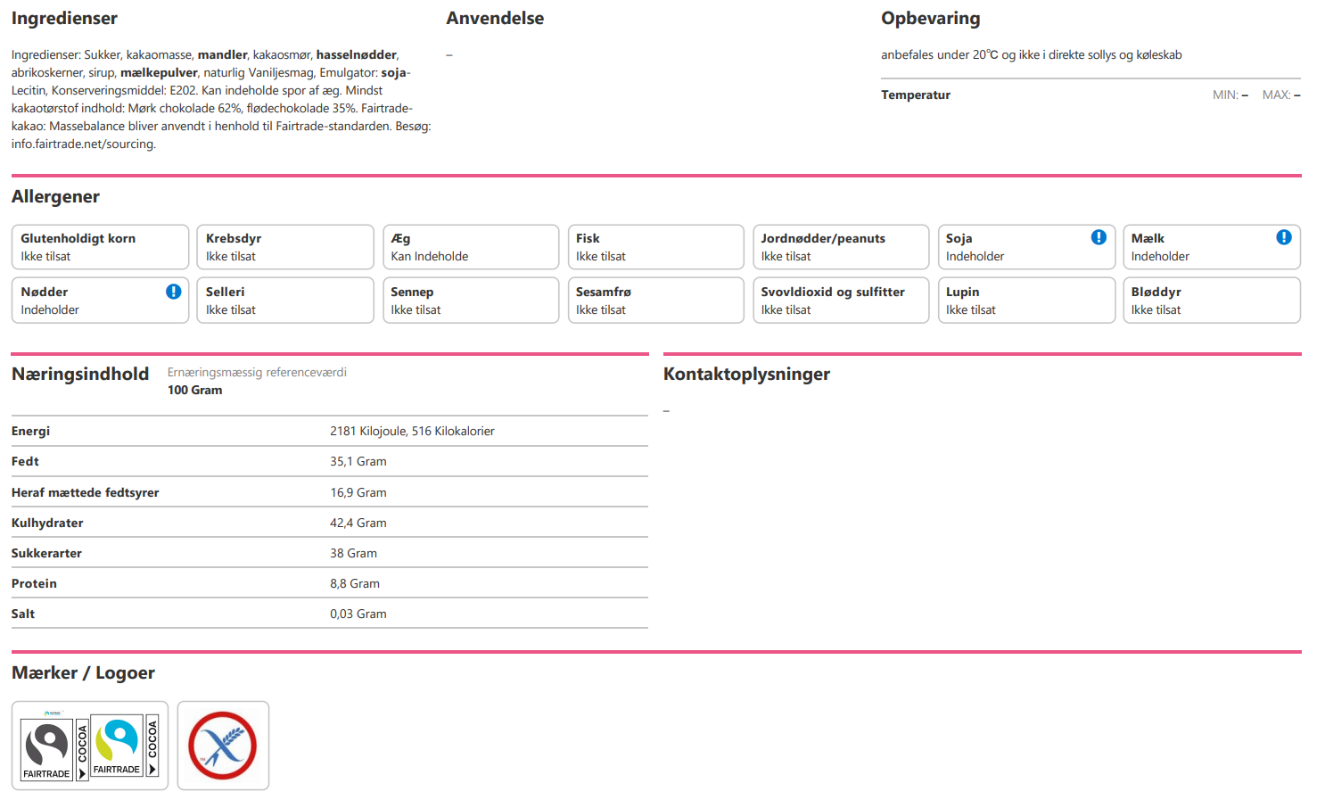 Sv. Michelsen - 4 store fyldte påskeæg - nougat & marcipan