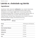 Sv. Michelsen - Lakrids med chokolade og lakrids.