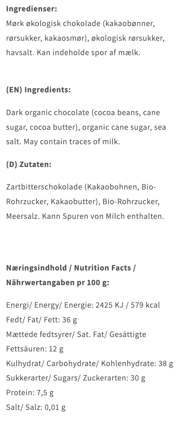 Friis Holm - O'payo pulver til varm chokolade.