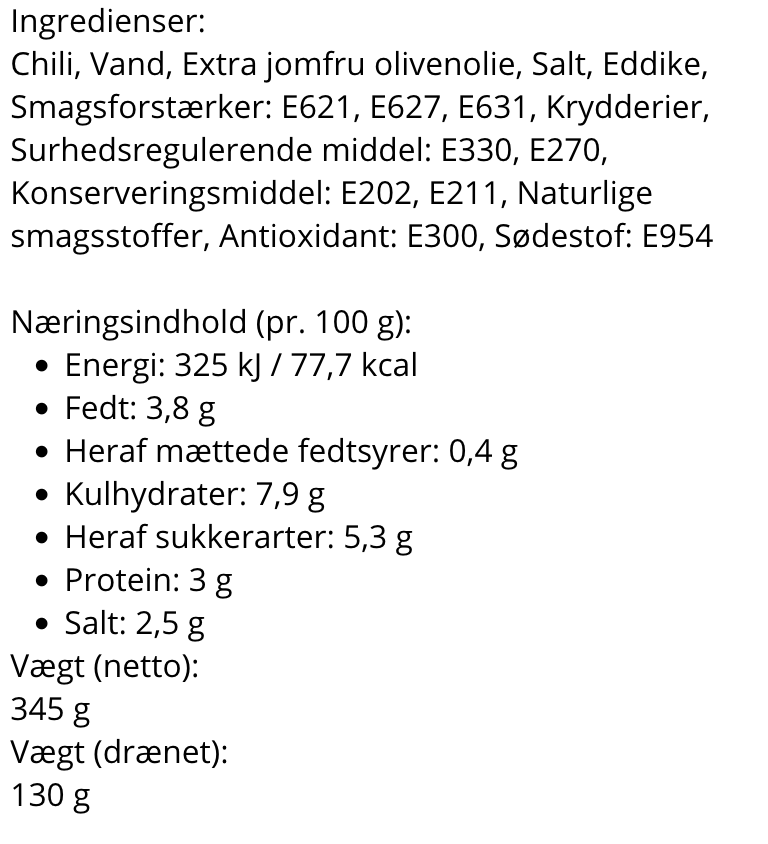 GRØNDALS - Søde Piparra, grøn peber