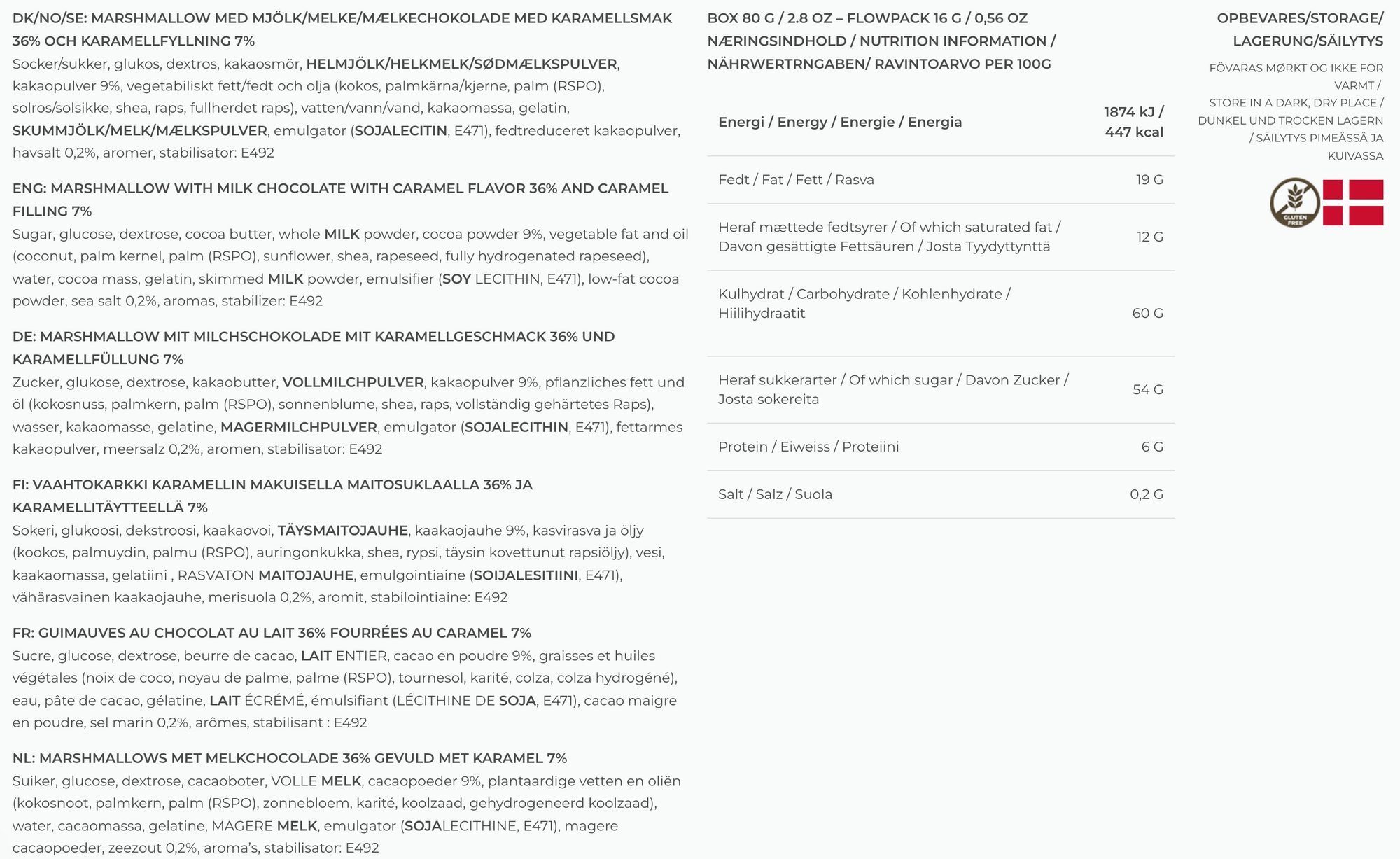 The Mallows - Fyldte Skumfiduser m. Double Caramel Choc