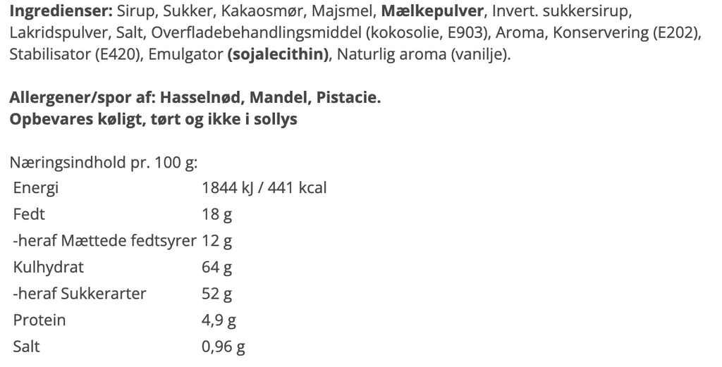 Aalborg Chokoladen - Lakrids m. chokolade, flowpack