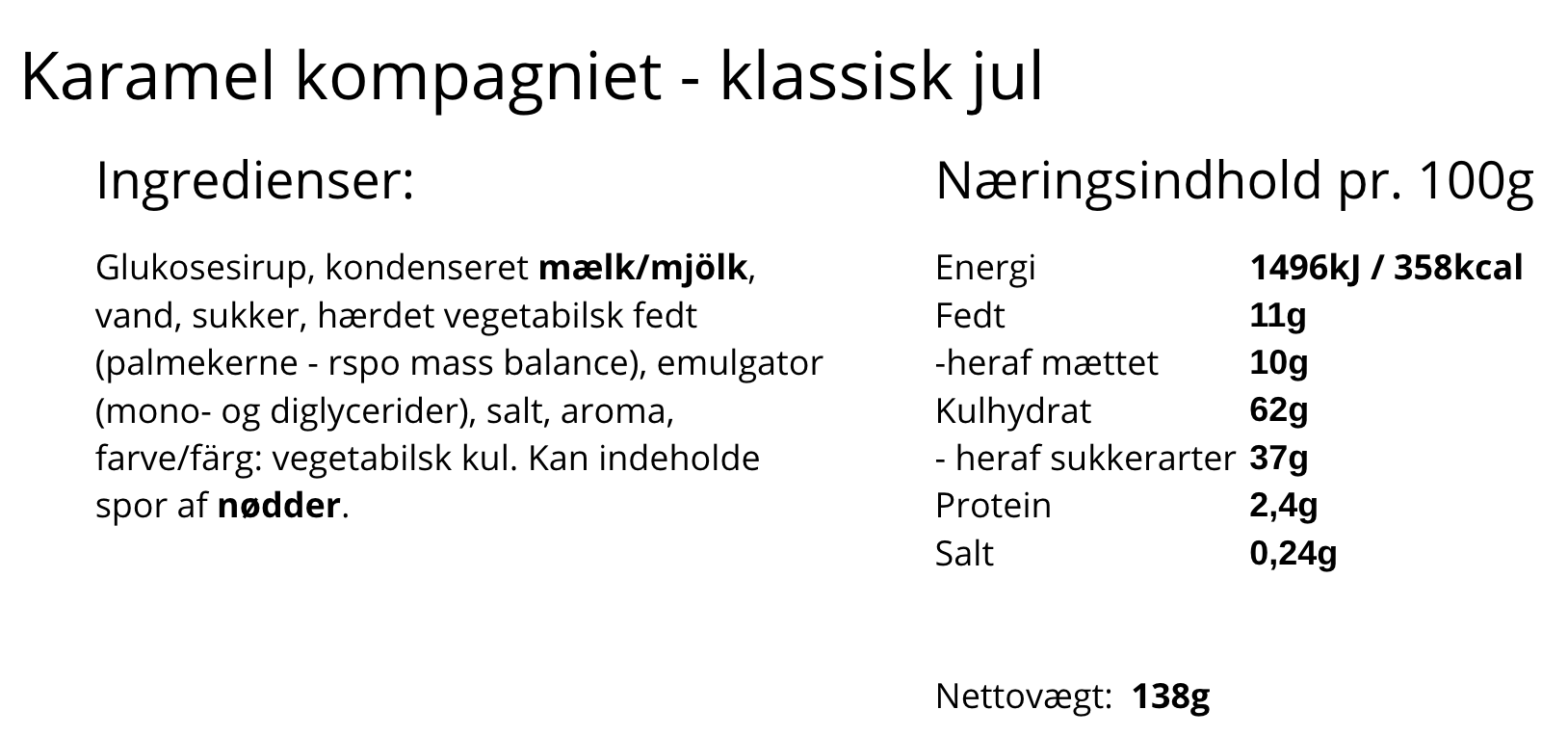 Karamel Kompagniet - Klassisk jul