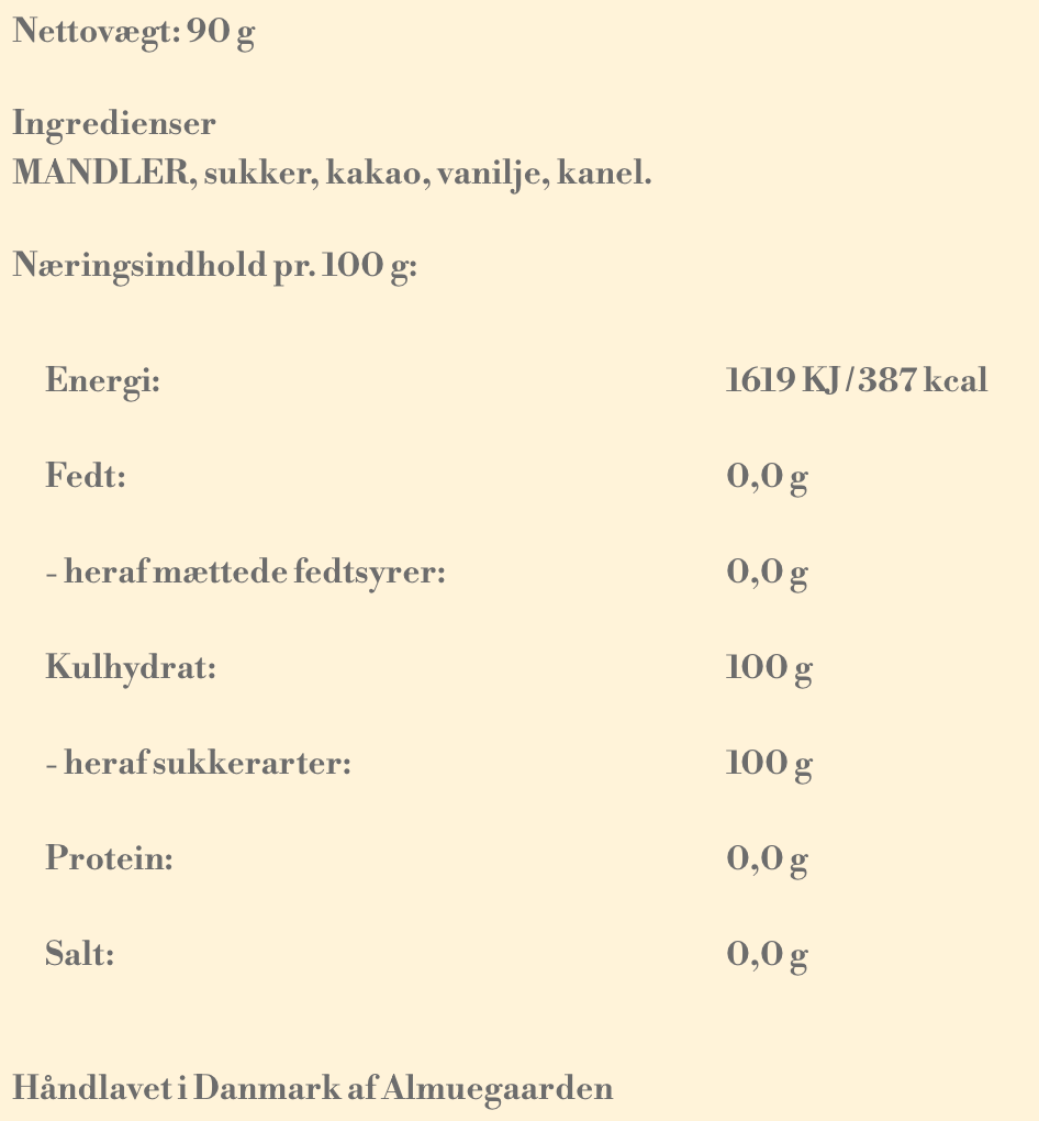 Almuegaarden - Brændte mandler