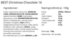 BEST chocolate - Juleæsken, 16 stk. dessertchokolade