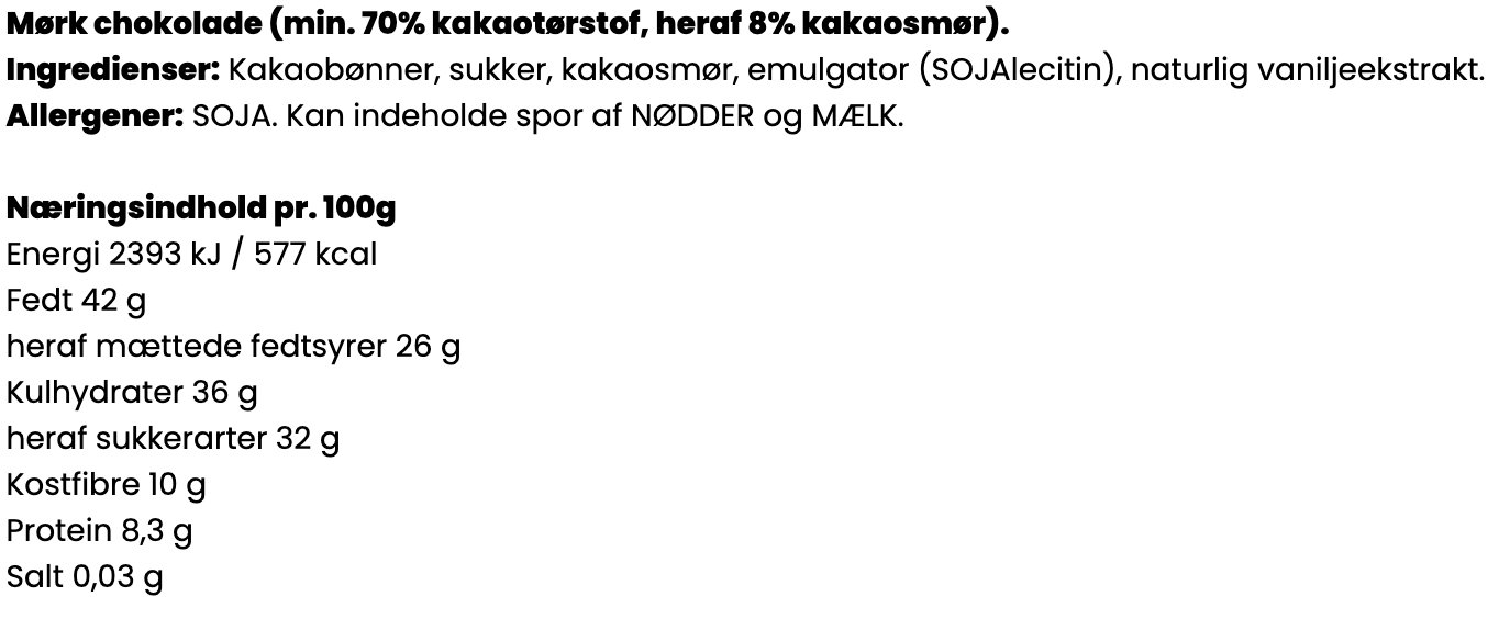 Valrhona - Guanaja, 5g carré (200 stk)