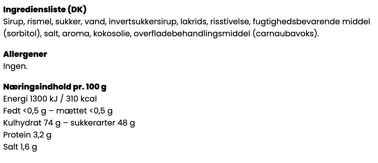 Lakritsfabriken - Sød Lakrids