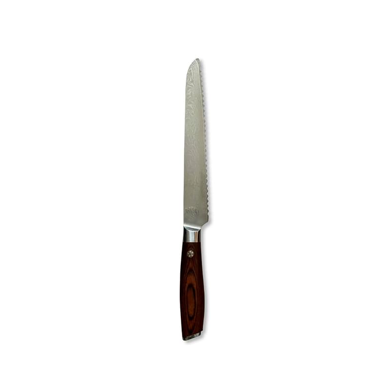 skarp brødkniv træhåndtag