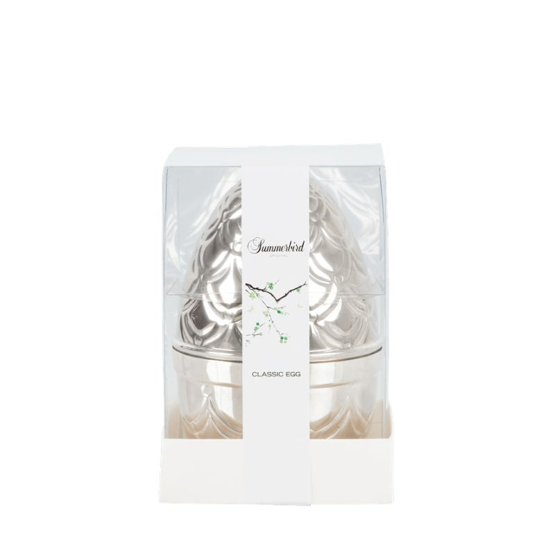 summerbird classic silver egg påskeæg sølv metal 2026 økologisk chokolade 
