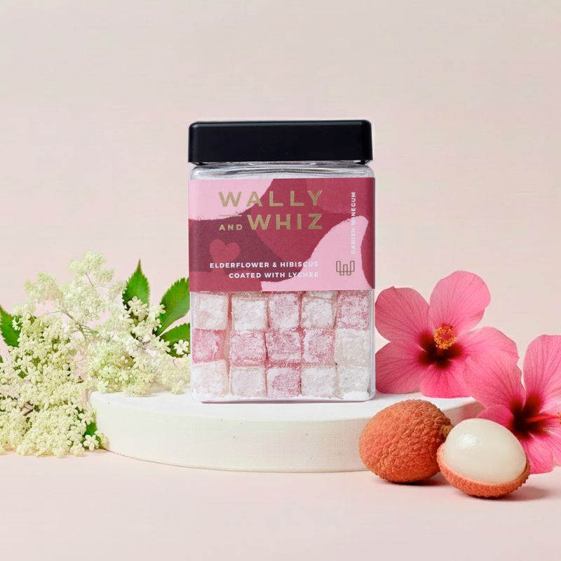 Wally &amp; Whiz – Vingummi Hyldeblomst Hibiscus Litchi gourmet luksus