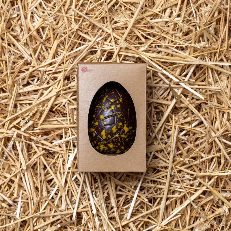 Mørkt chokolade påskeæg af økologisk chokolade anker