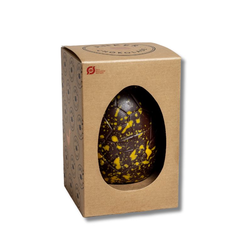 Mørkt chokolade påskeæg af økologisk chokolade anker