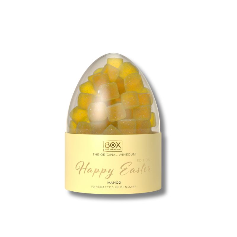 box the original vingummi sur påskeæg mango
