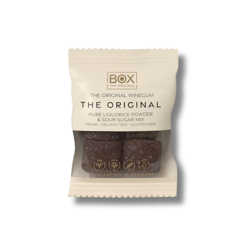 box the original original lakrids vingummi vegansk