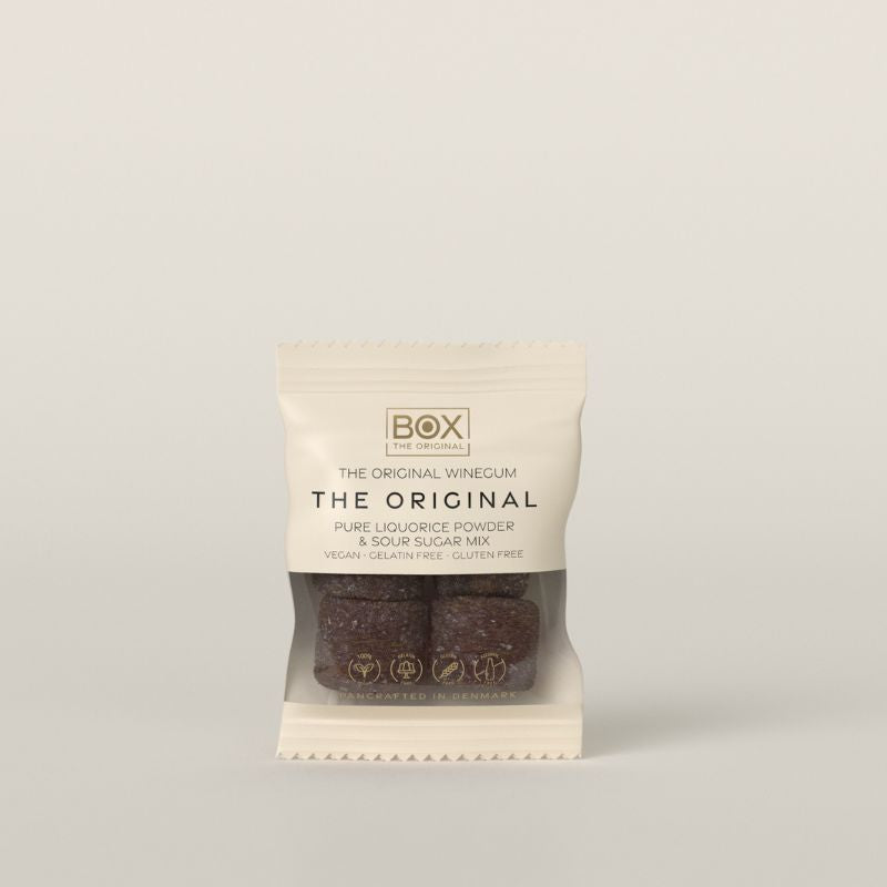 box the original original lakrids vingummi vegansk