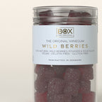 Box the Original Just the Winegum Wild Berries – vegansk, glutenfri skovbærvingummi