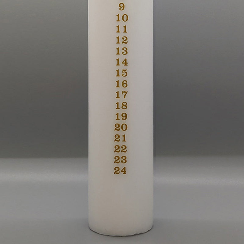 diederich lys - Kalenderlys, Råhvid