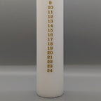 diederich lys - Kalenderlys, Råhvid