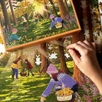 Forest Treasures puslespil 1000 brikker
Puslespil 63×45 cm – efterår
ViSSEVASSE puslespil – skovmotiv
