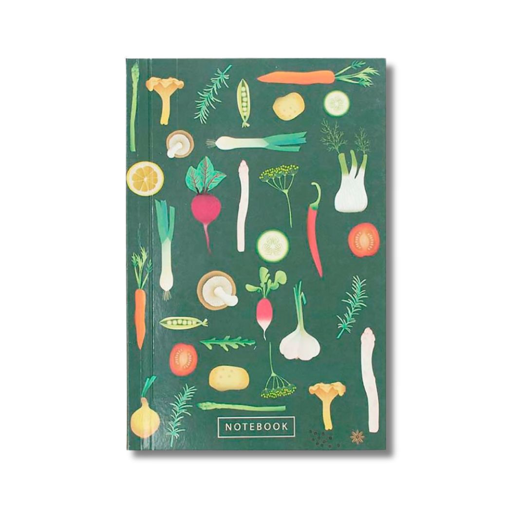 Jenny notebook 80 linjerede sider grøntsager opskrifter Vissevasse notesbog