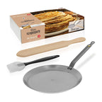 De Buyer – Crêpes sæt med crêpepande og tilbehør.