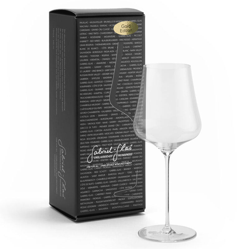 gabriel-glas goldedition vinglas wineglass champagneglas servering