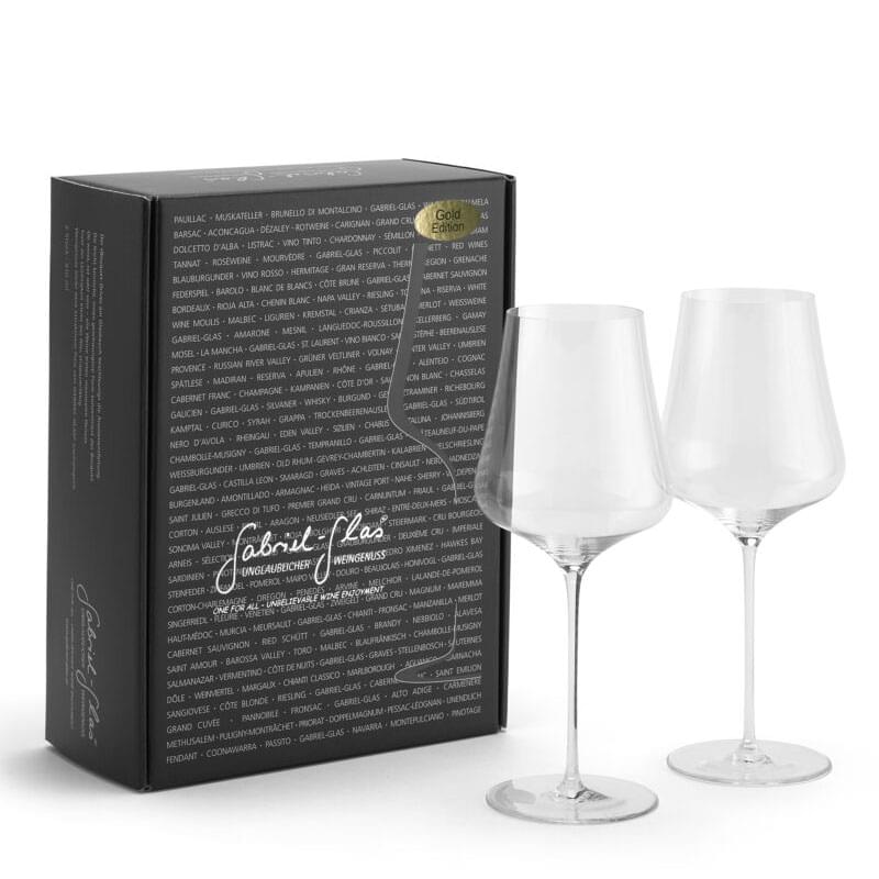 gabriel-glas goldedition 2stk vinglas wineglass champagneglas