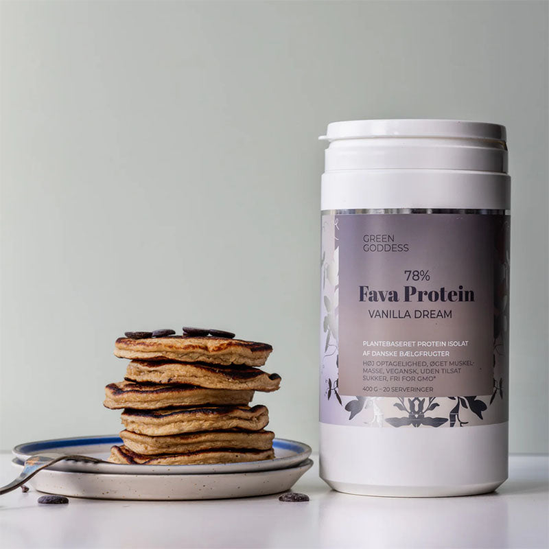 green goddess favaprotein protein proteinpulver vanilje plantebaseret