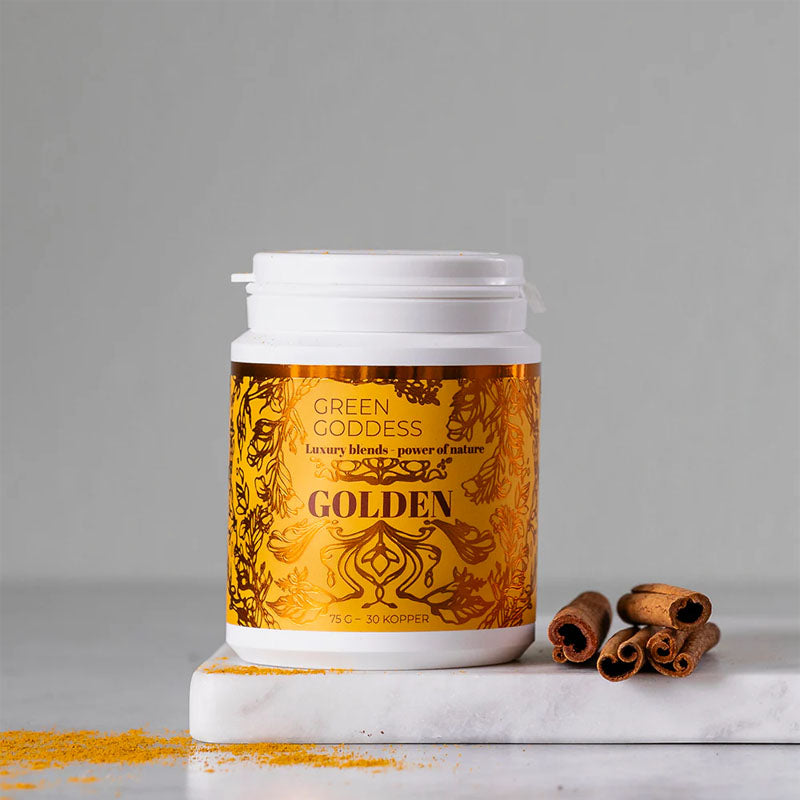 green goddess goldenblend lattepulver latte drikkelse vegansk plantebaseret