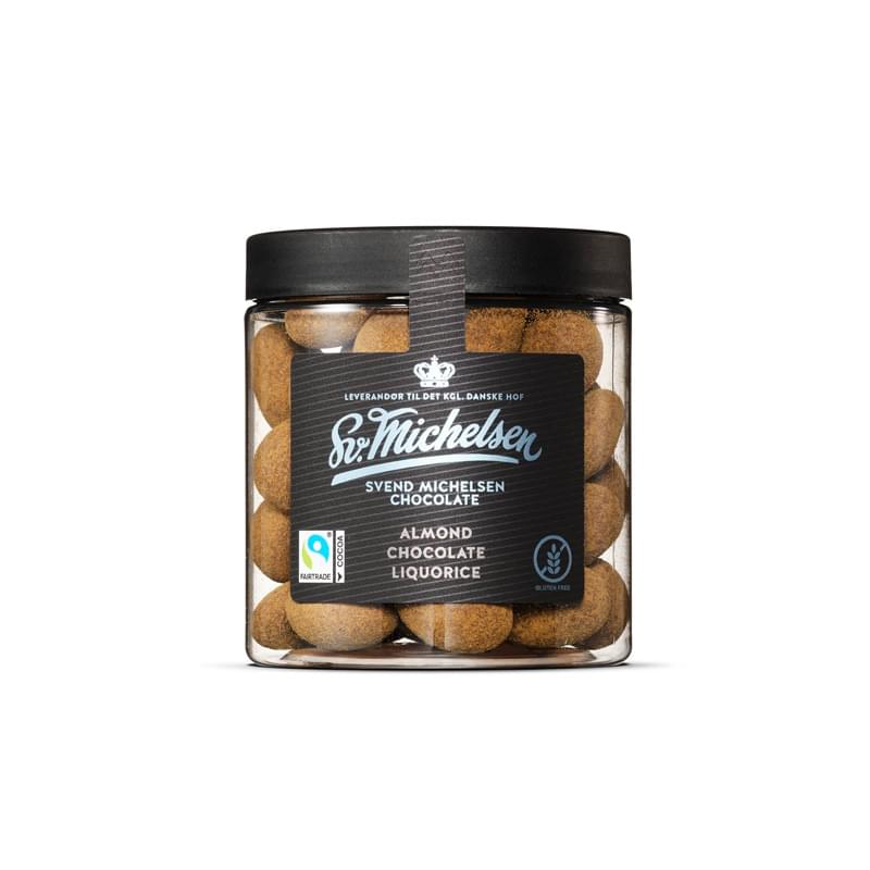 Sv. Michelsen - Mandler med chokolade og lakrids.