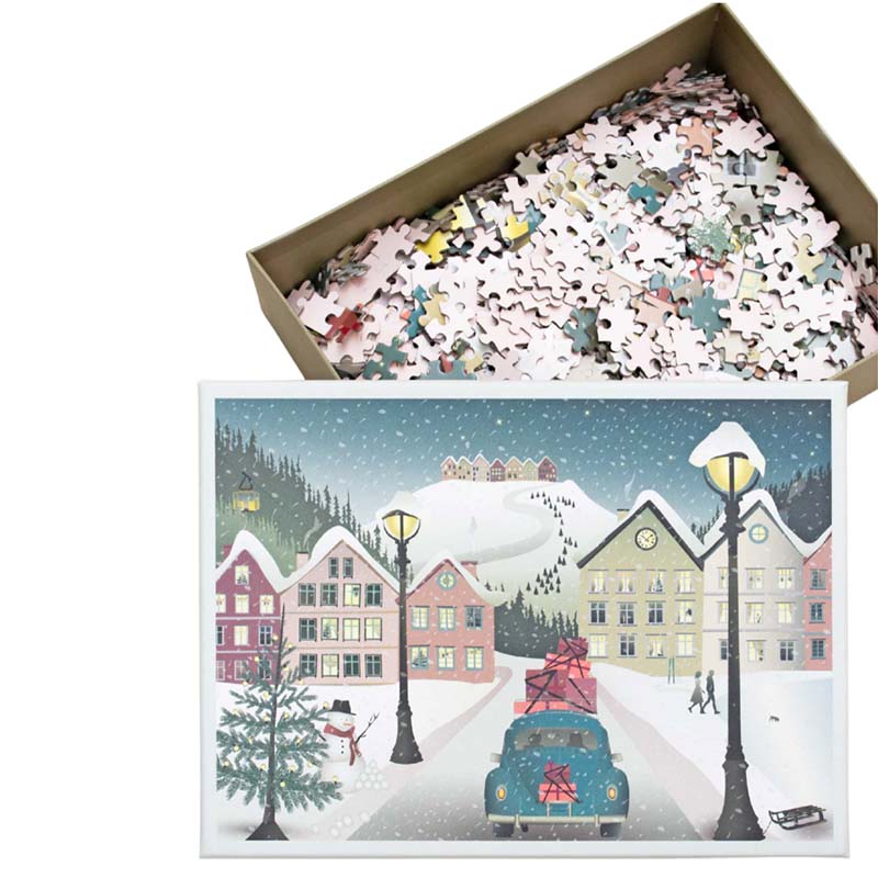 ViSSEVASSE - Puslespil, Let it snow (1000 brikker)