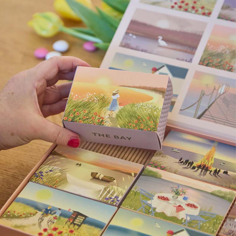visssevasse puslespil puslespilsboks summer moments 9 puslespil 104brikker sommer motiver