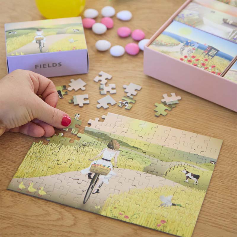 visssevasse puslespil puslespilsboks summer moments 9 puslespil 104brikker sommer motiver