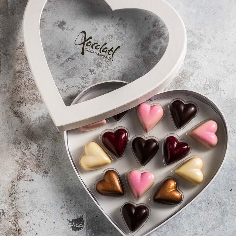 Xocolatl - Hjerteæske 14 stk.