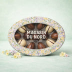 magasin du nord chokolade chocolate påske dåse blomster påskeæg