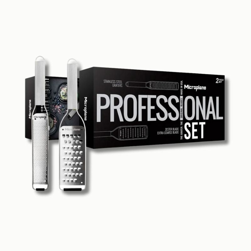 microplane professional set rivejern gaveløsning gavesæt stål